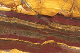 Polished Desert Sunset Banded Iron Slab - Western Australia #234789-1